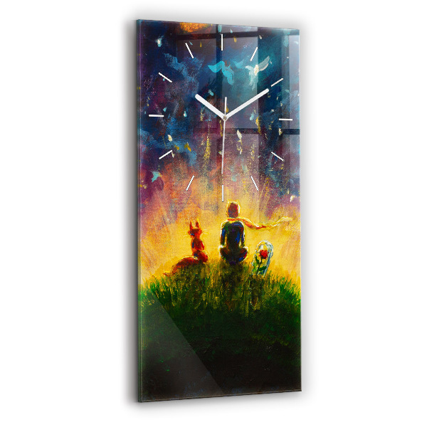 Horloge murale verticale Abstraction Le Petit Prince
