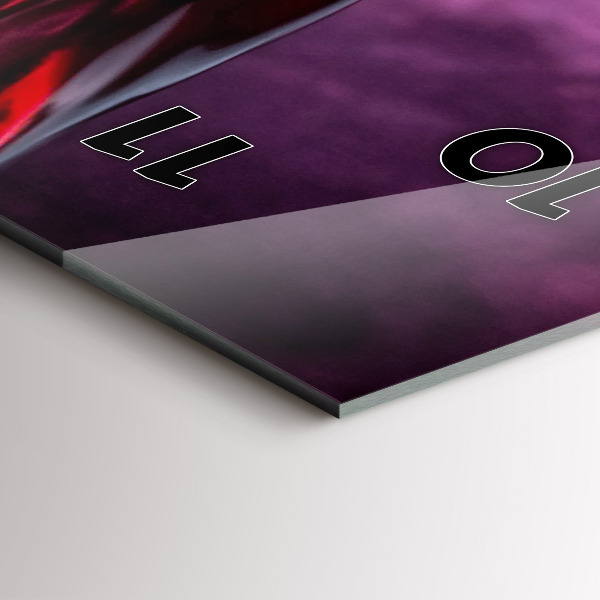 Horloge rectangulaire verticale Verre à vin