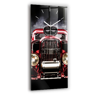 Horloge rectangulaire verticale Vieille voiture vintage