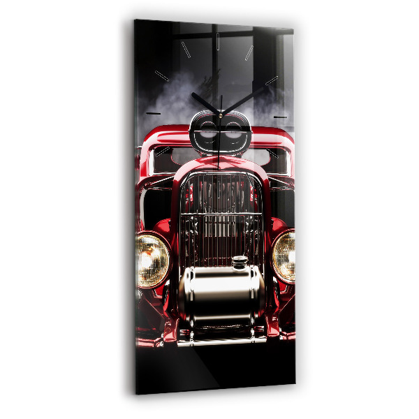 Horloge rectangulaire verticale Vieille voiture vintage