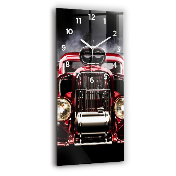 Horloge rectangulaire verticale Vieille voiture vintage