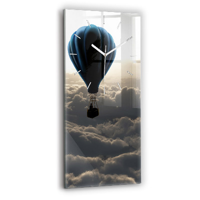 Horloge rectangulaire verticale Ballon dans le ciel