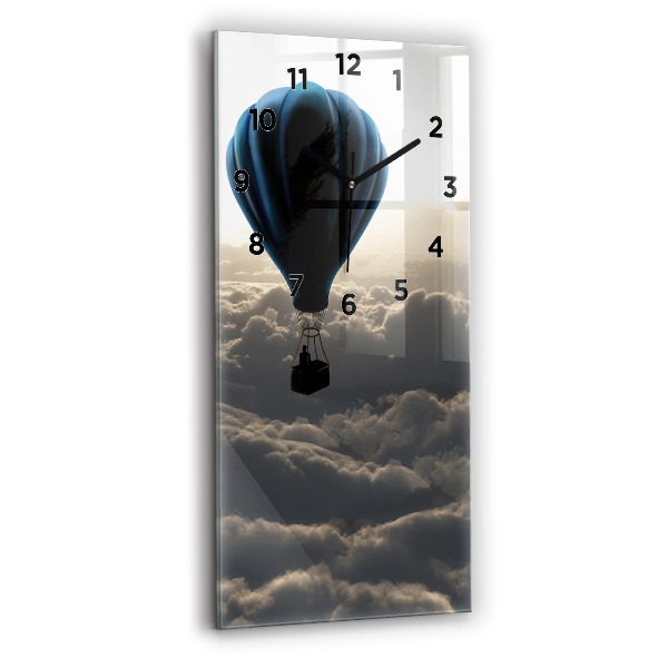 Horloge rectangulaire verticale Ballon dans le ciel