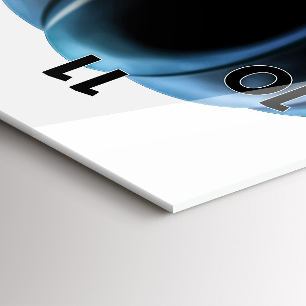 Horloge rectangulaire verticale Ballon dans le ciel