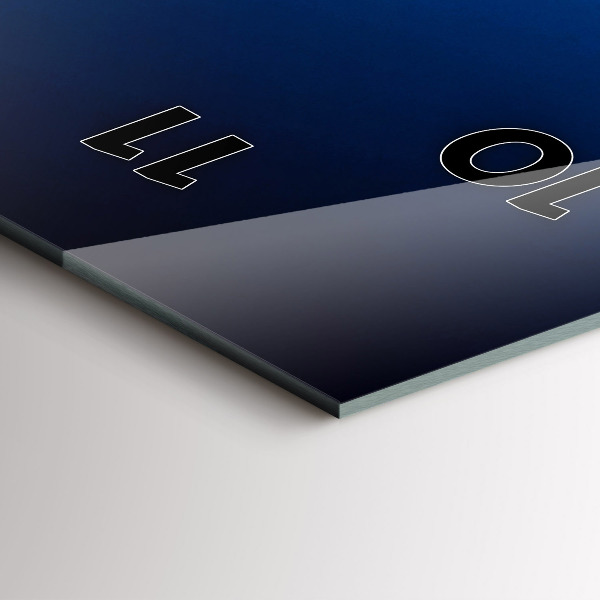 Horloge rectangulaire verticale Avion et nuages