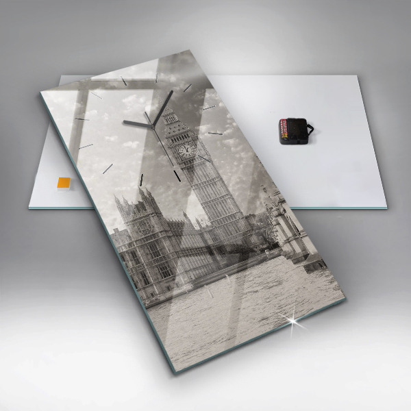 Horloge rectangulaire verticale Londres Angleterre Big Ben