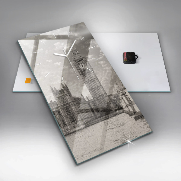 Horloge rectangulaire verticale Londres Angleterre Big Ben