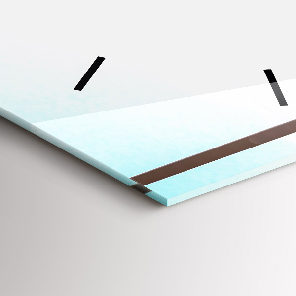 Horloge rectangulaire verticale 'Homme à l''aéroport'