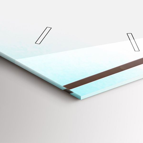 Horloge rectangulaire verticale 'Homme à l''aéroport'