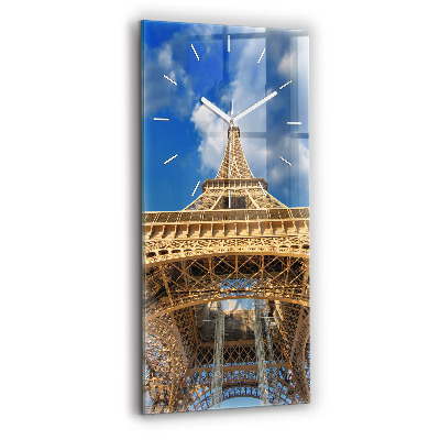 Horloge rectangulaire verticale Tour Eiffel en France