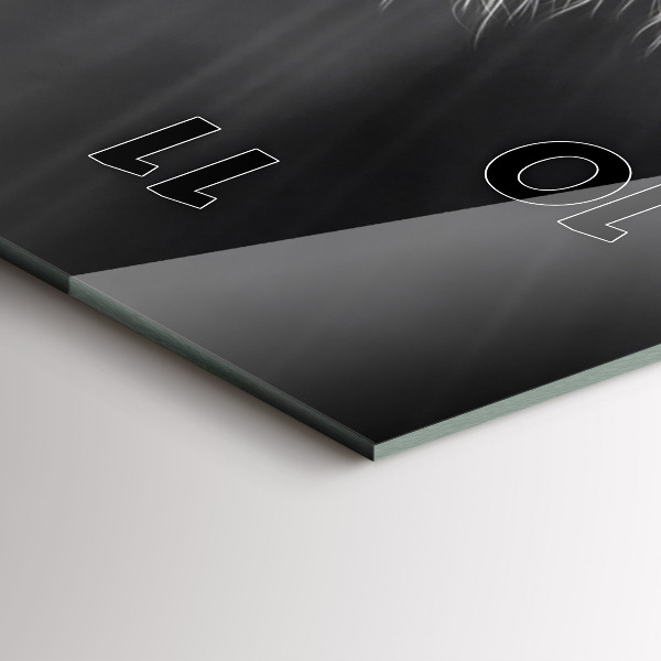 Horloge rectangulaire verticale Cheval au galop