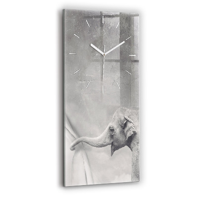 Horloge rectangulaire verticale Éléphant