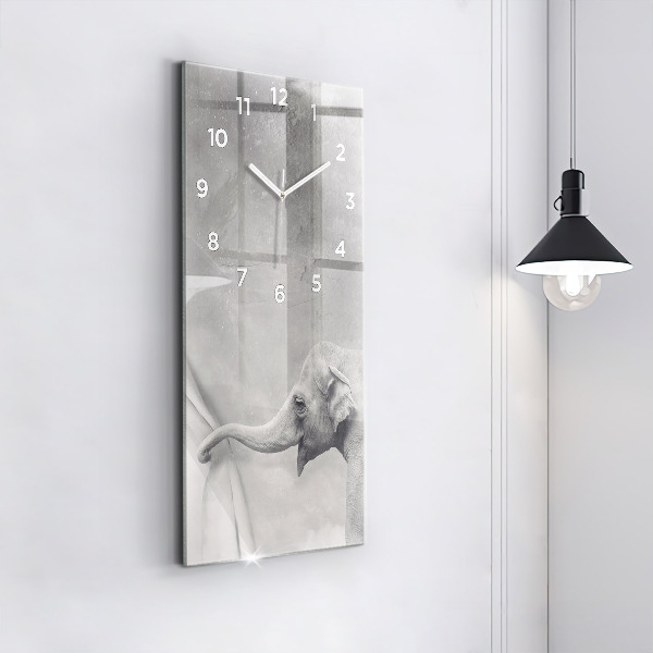 Horloge rectangulaire verticale Éléphant