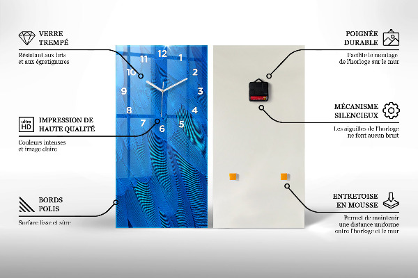 Horloge rectangulaire verticale Éléphant