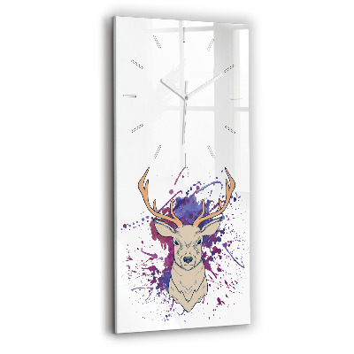 Horloge rectangulaire verticale Illustration vectorielle de cerf