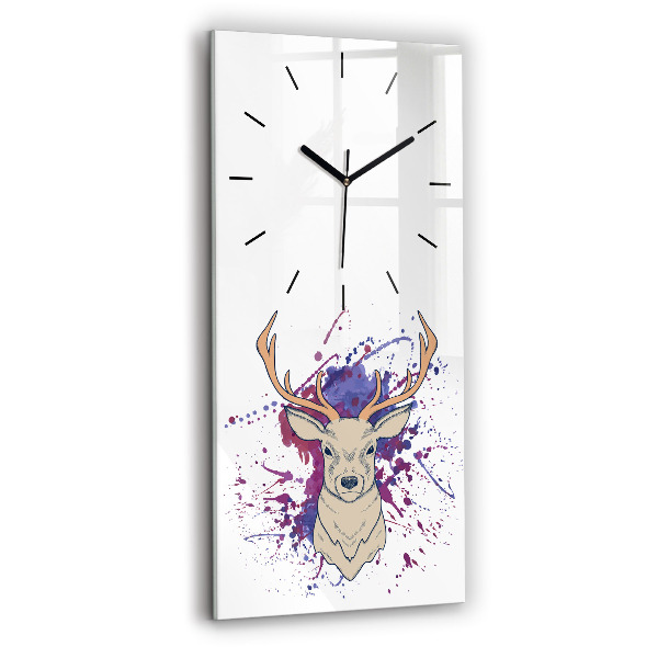 Horloge rectangulaire verticale Illustration vectorielle de cerf