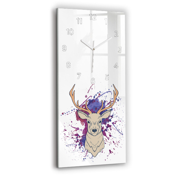 Horloge rectangulaire verticale Illustration vectorielle de cerf