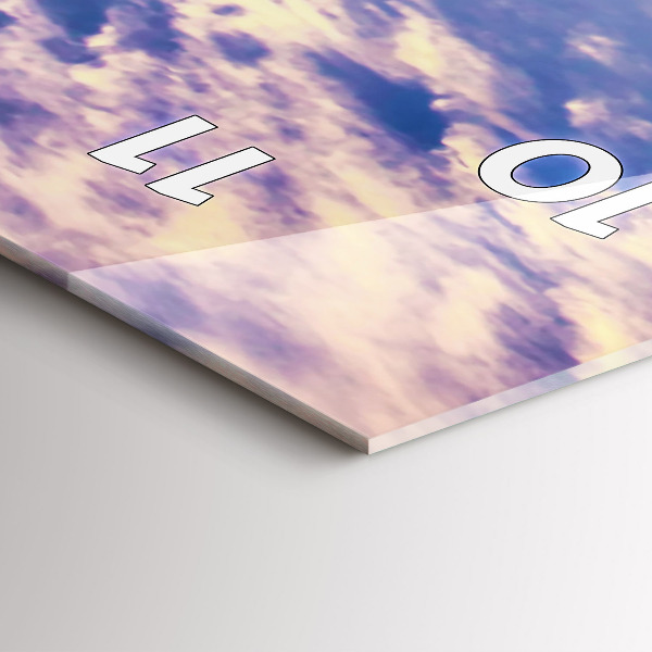 Horloge rectangulaire verticale Coucher de soleil à New York