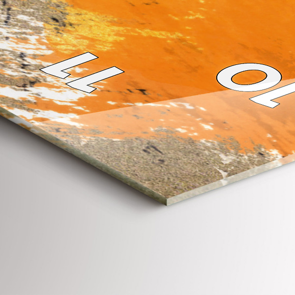 Horloge rectangulaire verticale 'Portrait d''une femme abstrait'