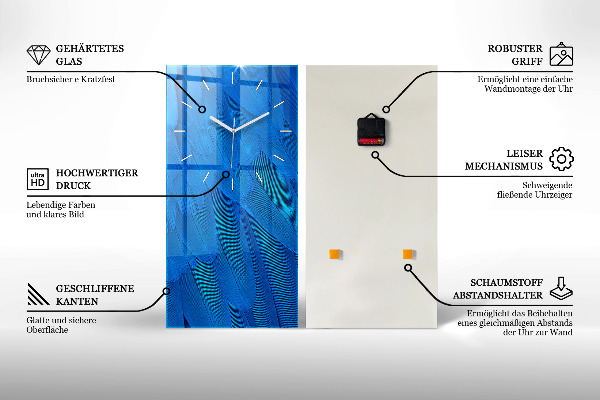 Horloge rectangulaire verticale Coucher de soleil à Stonehenge