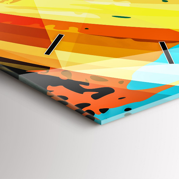 Horloge rectangulaire verticale Contexte abstrait