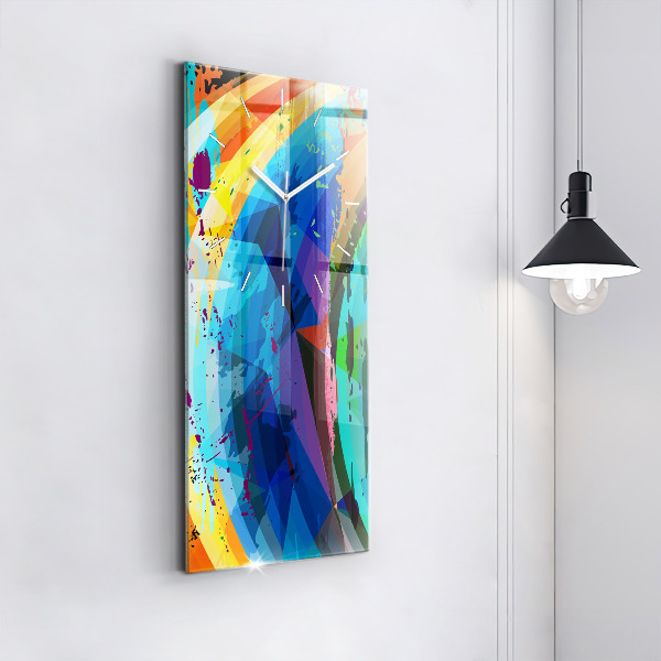 Horloge rectangulaire verticale Contexte abstrait