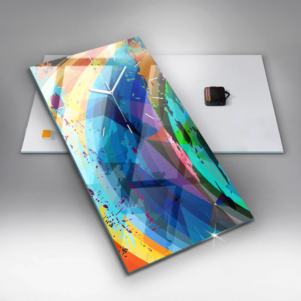 Horloge rectangulaire verticale Contexte abstrait