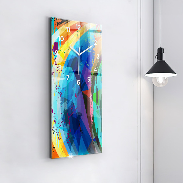 Horloge rectangulaire verticale Contexte abstrait