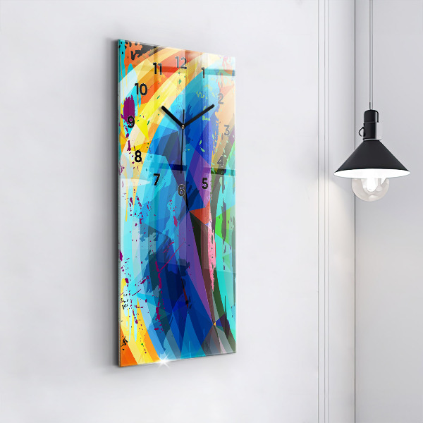 Horloge rectangulaire verticale Contexte abstrait