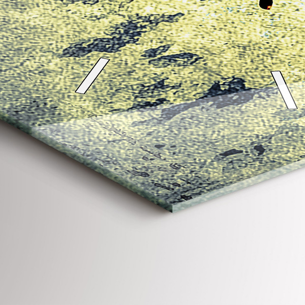 Horloge rectangulaire verticale Papillon style vintage