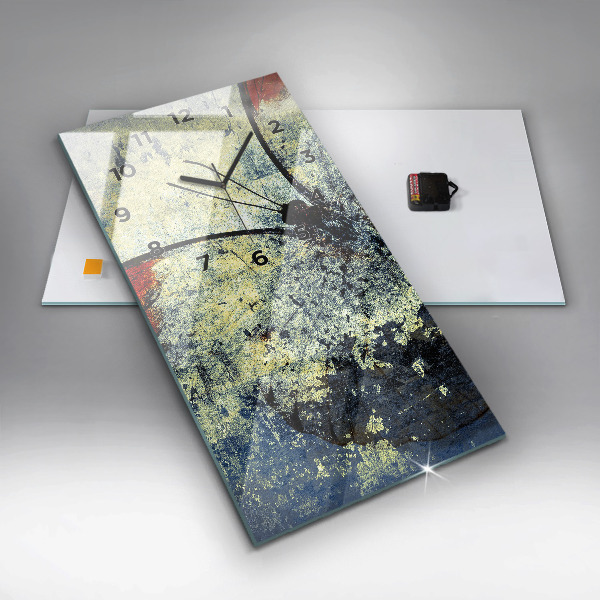 Horloge rectangulaire verticale Papillon style vintage