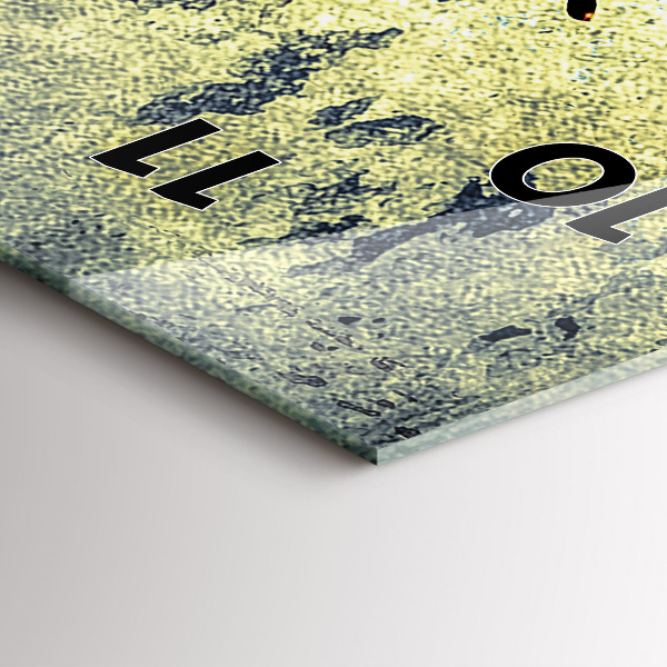 Horloge rectangulaire verticale Papillon style vintage