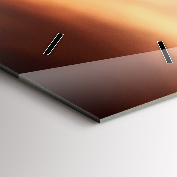 Horloge rectangulaire verticale Un coquillage sur la plage