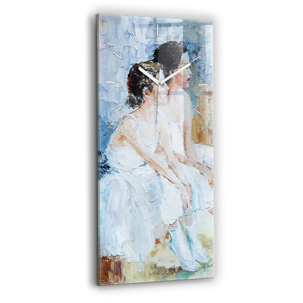 Horloge rectangulaire verticale Jeunes ballerines