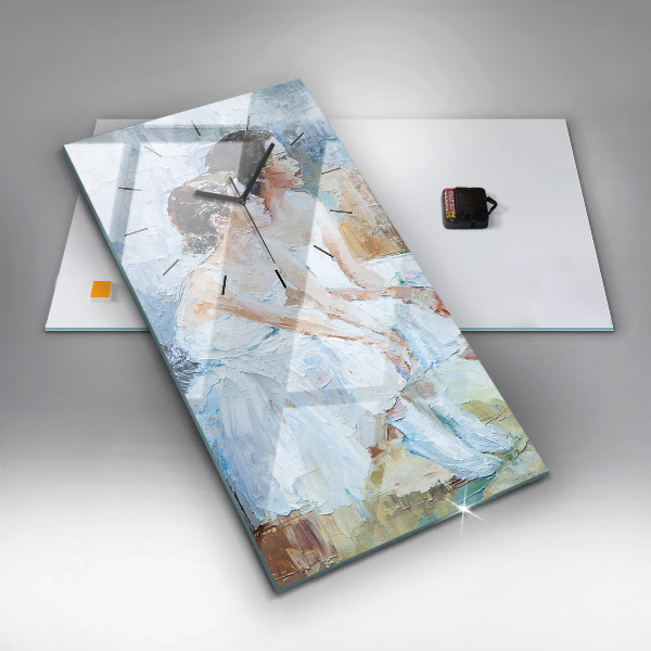 Horloge rectangulaire verticale Jeunes ballerines
