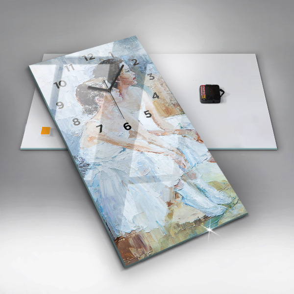 Horloge rectangulaire verticale Jeunes ballerines