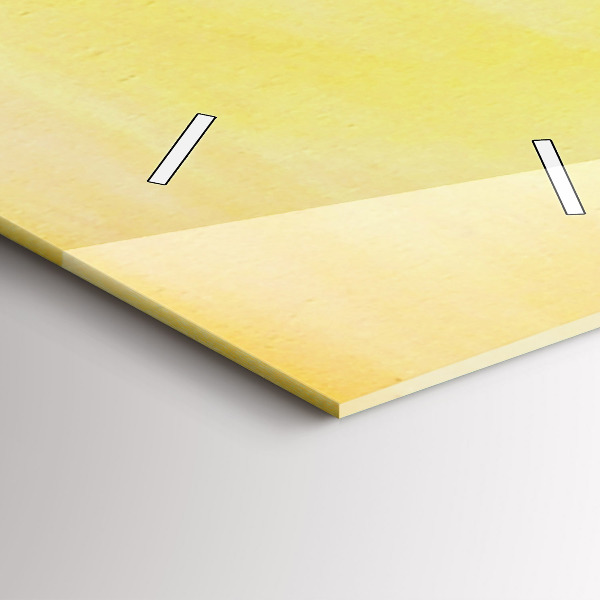 Horloge rectangulaire verticale Grues au coucher du soleil