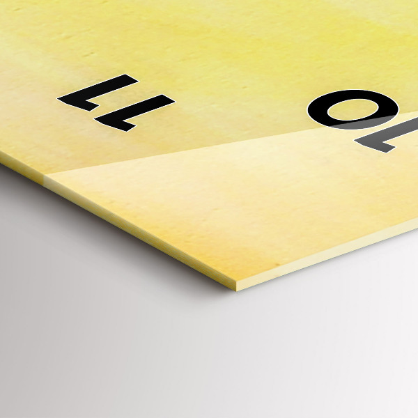 Horloge rectangulaire verticale Grues au coucher du soleil