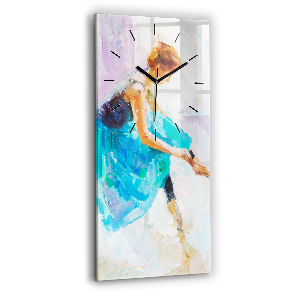 Horloge rectangulaire verticale Préparation de la ballerine