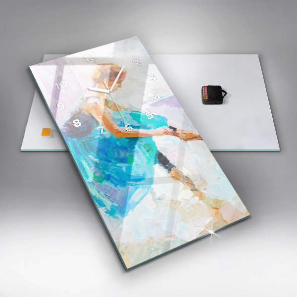 Horloge rectangulaire verticale Préparation de la ballerine