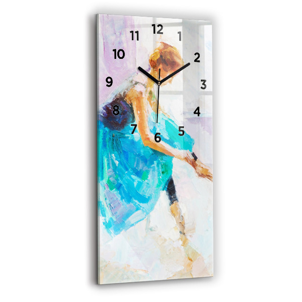 Horloge rectangulaire verticale Préparation de la ballerine