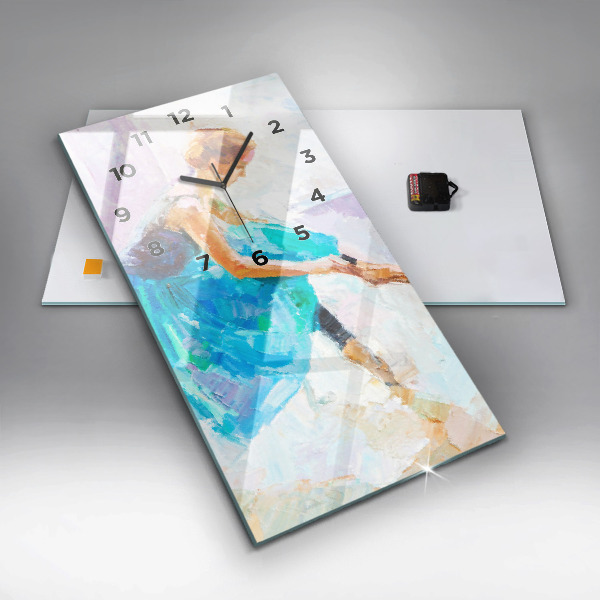 Horloge rectangulaire verticale Préparation de la ballerine