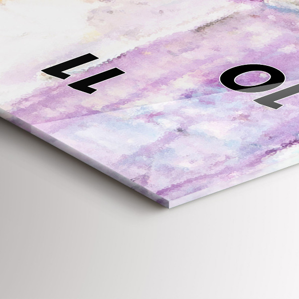 Horloge rectangulaire verticale Préparation de la ballerine