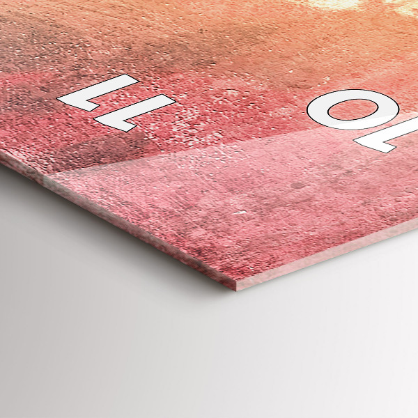 Horloge rectangulaire verticale Jeune couple amoureux