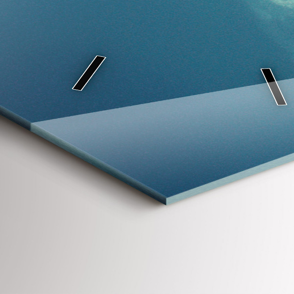 Horloge rectangulaire verticale Voiture avec planche de surf