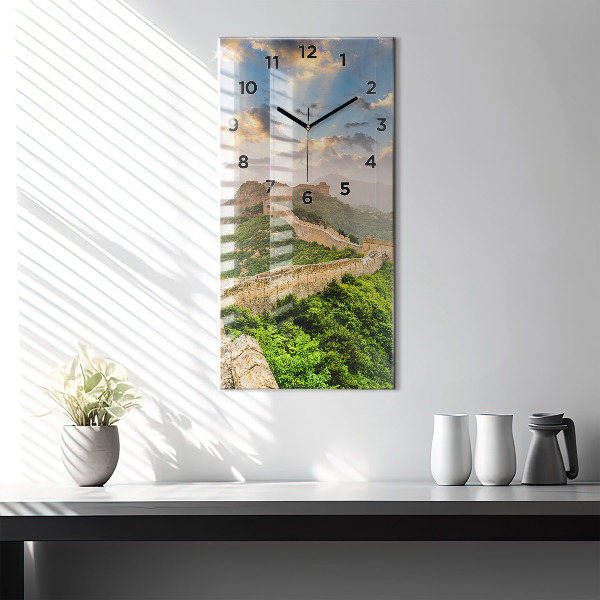 Horloge murale verticale La Grande Muraille de Chine