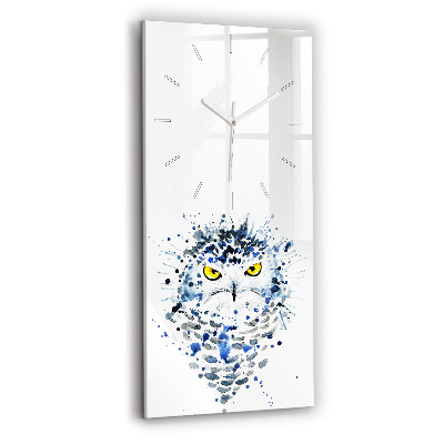 Horloge murale verticale Regard de hibou