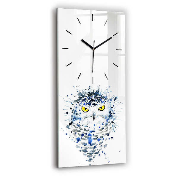 Horloge murale verticale Regard de hibou