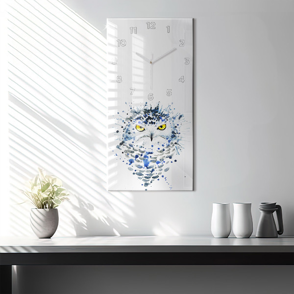 Horloge murale verticale Regard de hibou