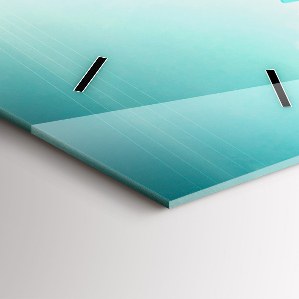 Horloge murale verticale Voiture avec planche de surf